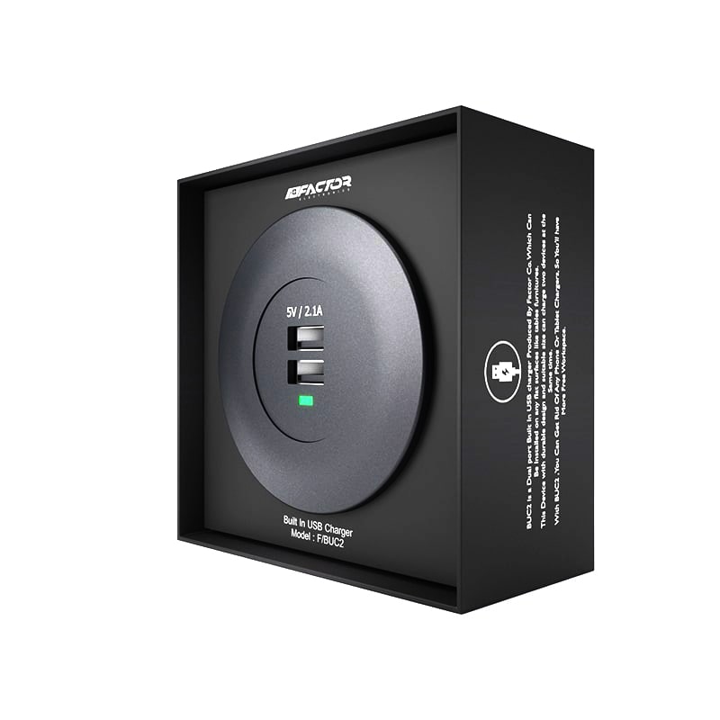 شارژر USB توکار فکتور مدل Factor BUC2