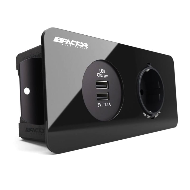 پریز رومیزی برق توکار فکتور مدل Factor FPO2