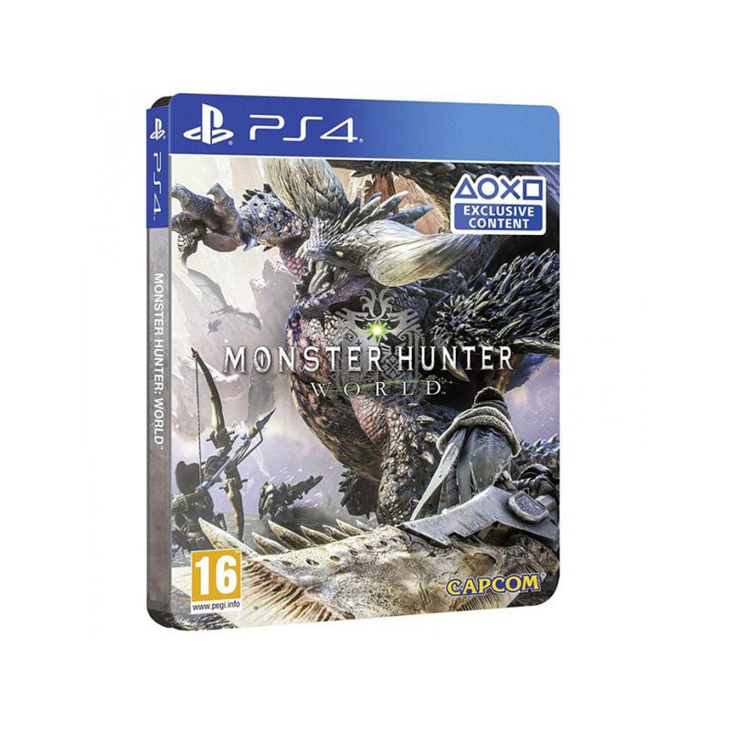 بازی Monster Hunter World Steel Book Edition نسخه PS4 بازی Monster Hunter World Steel Book Edition نسخه PS4