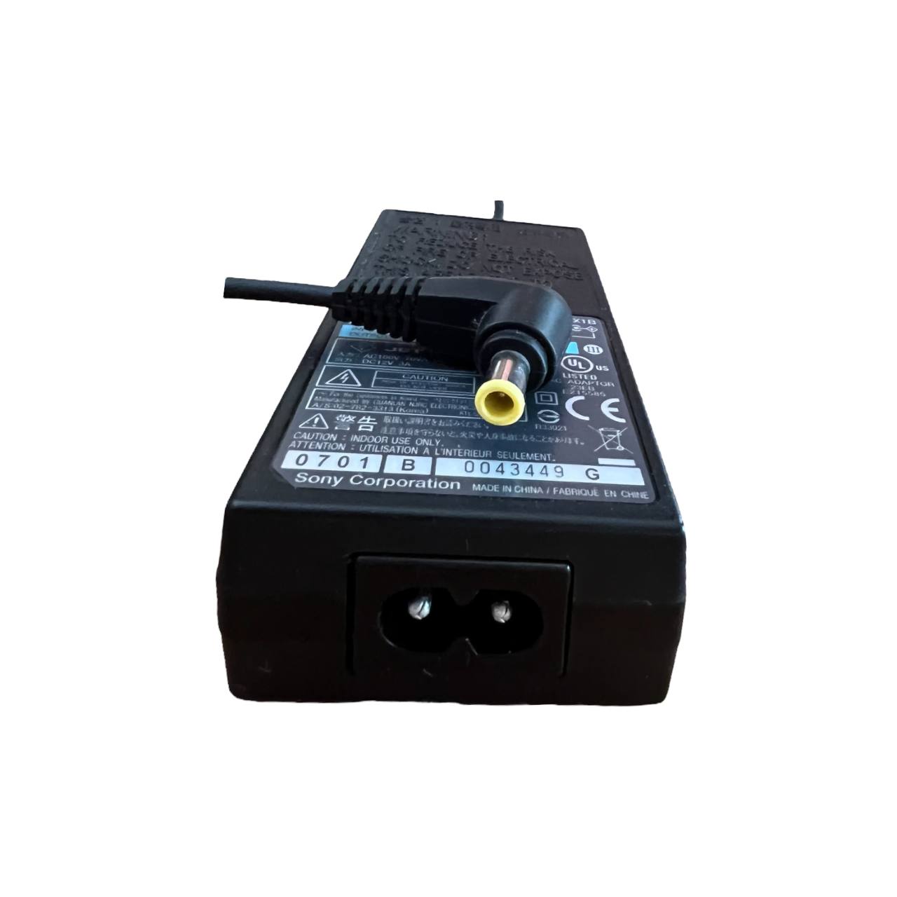 شارژر لپ تاپ 12 ولت 3 آمپر برند سونی مدل AC-LX1B