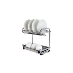 Meloni model 9114 two-tiered tabletop dish holder