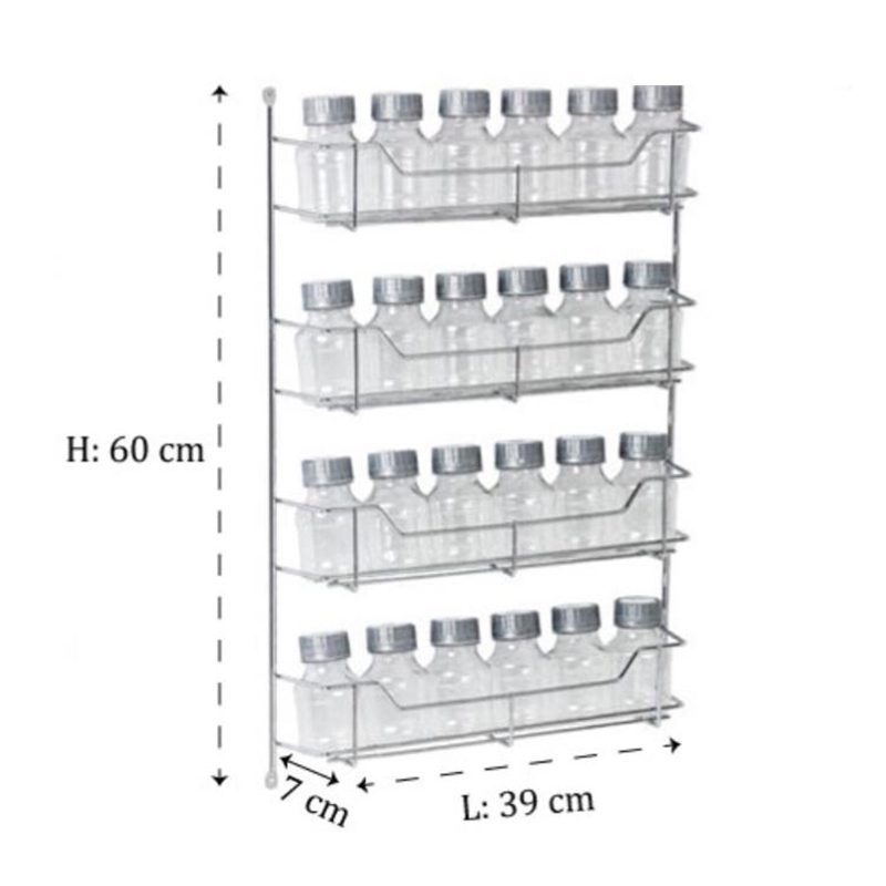جا ادویه 24 قوطی شیشه ای آدلان مدل A828