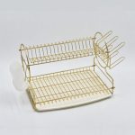 آبچکان-رومیزی-استیل-با-جاقاشقی-و-جالیوانی-طلایی-سوناتا-آدلان-مدل-G5911