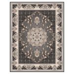 فرش ماشینی مه ترنج طرح هیوا زمینه فیلی