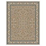 فرش ماشینی مه ترنج طرح افشان250 زمینه فیلی 1000 شانه