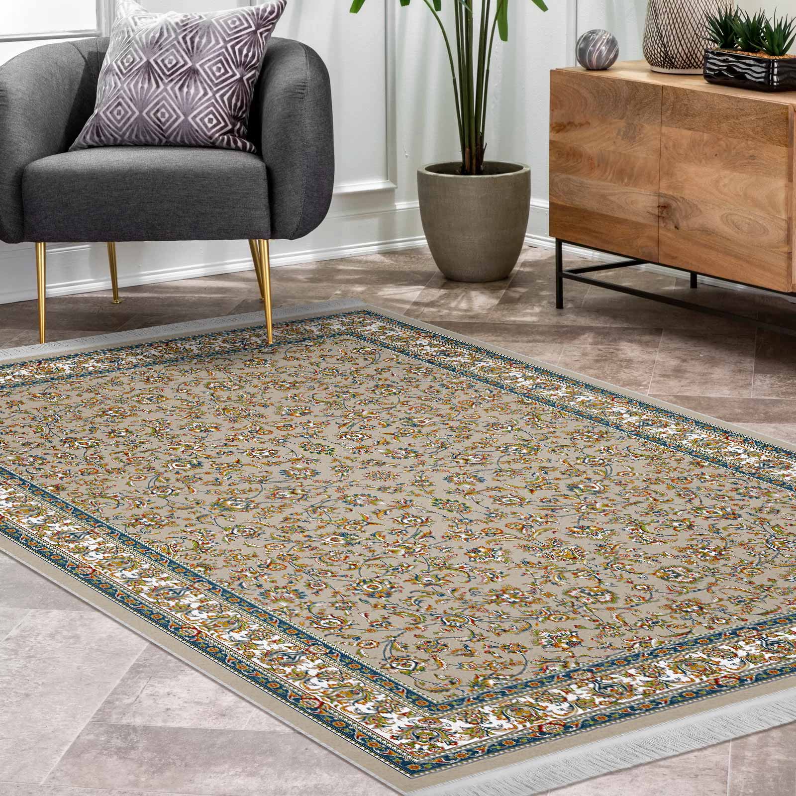 فرش ماشینی مه ترنج طرح افشان250 زمینه فیلی 1000 شانه فرش ماشینی مه ترنج طرح افشان250 زمینه فیلی 1000 شانه