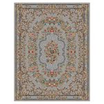 فرش ماشینی مه ترنج طرح دینا زمینه فیلی 1000 شانه