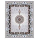 فرش ماشینی مه ترنج طرح هالیدی زمینه فیلی 1000 شانه