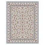 فرش ماشینی مه ترنج طرح رزلند زمینه فیلی 1000 شانه