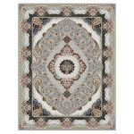 فرش ماشینی مه ترنج طرح سوگند زمینه فیلی 1000 شانه