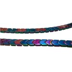 گردنبند سنگ طبیعی حدید مدل فلشی کد 107