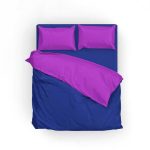 سرویس روتختی آ اس پ مینیمال زمینه آبی نفتی دو نفره 5 تکه