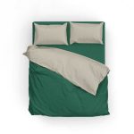 سرویس روتختی آ اس پ مینیمال زمینه یشمی دو نفره 5 تکه