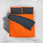 سرویس روتختی آ اس پ مینیمال زمینه نارنجی دو نفره 5 تکه