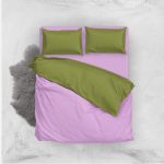 سرویس روتختی آ اس پ مینیمال زمینه صورتی دو نفره 5 تکه