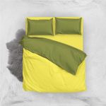 سرویس روتختی آ اس پ مینیمال زمینه زرد دو نفره 5 تکه
