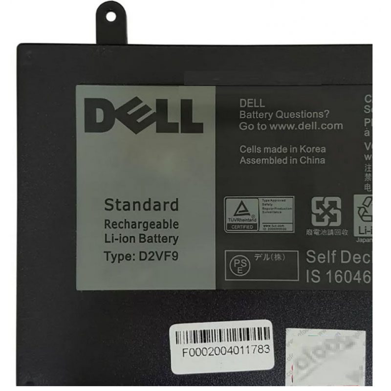 باتری لپ تاپ دل Vostro 5459-D2VF9 مشکی-داخلی-43 وات ساعت