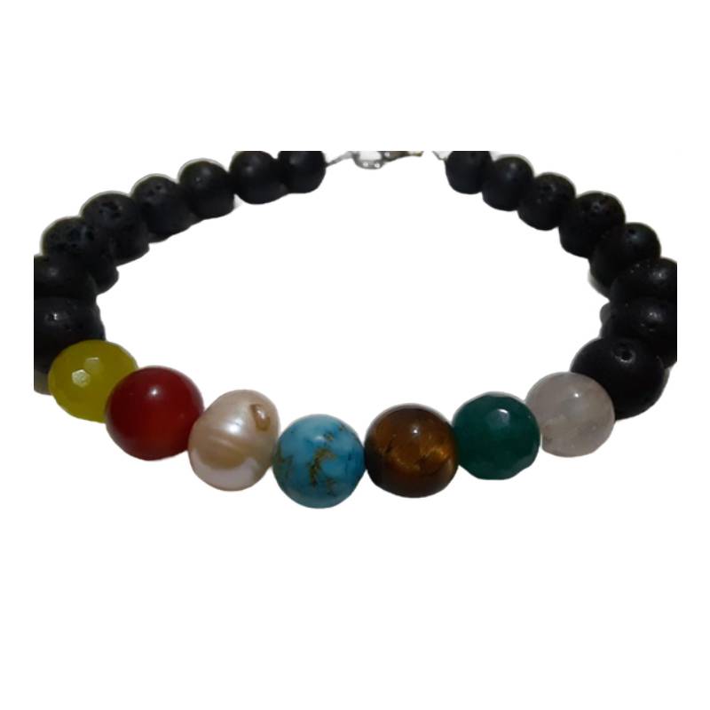 دستبند سنگ های طبیعی مدل کهکشانی کد101