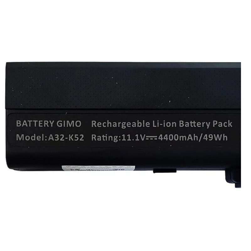 باتری لپ تاپ ایسوس K42-K52-X42 مشکی-4400 میلی آمپر ساعت