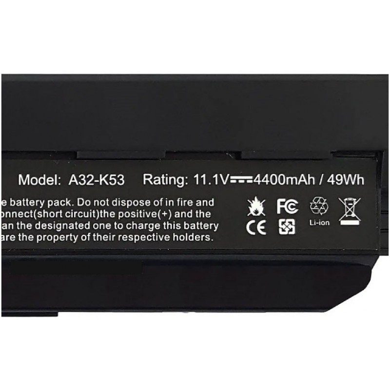 باتری لپ تاپ ایسوس K53-6Cell Gimo Plus مشکی-49 وات ساعت