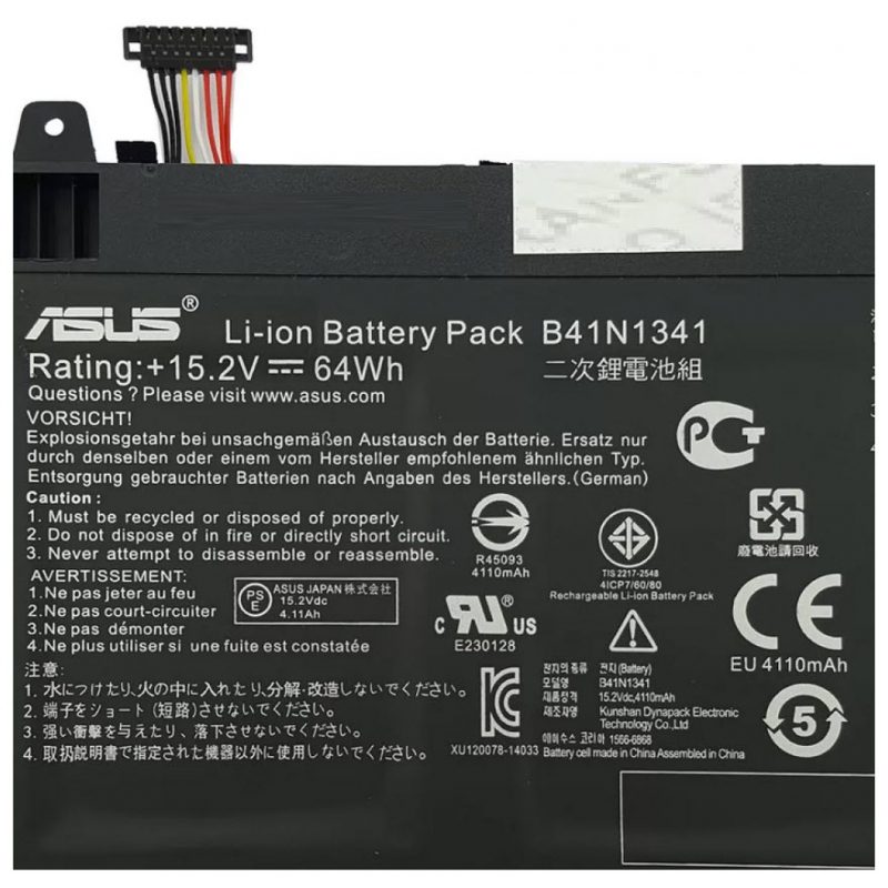 باتری لپ تاپ ایسوس Q502_B41N1341 داخلی-اورجینال