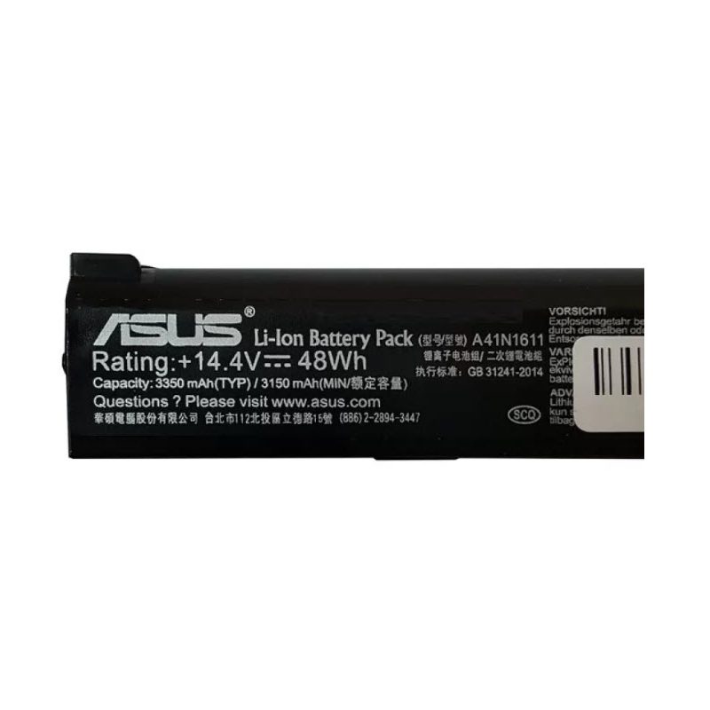 باتری لپ تاپ ایسوس Rog Strix GL553 مشکی-داخلی اورجینال