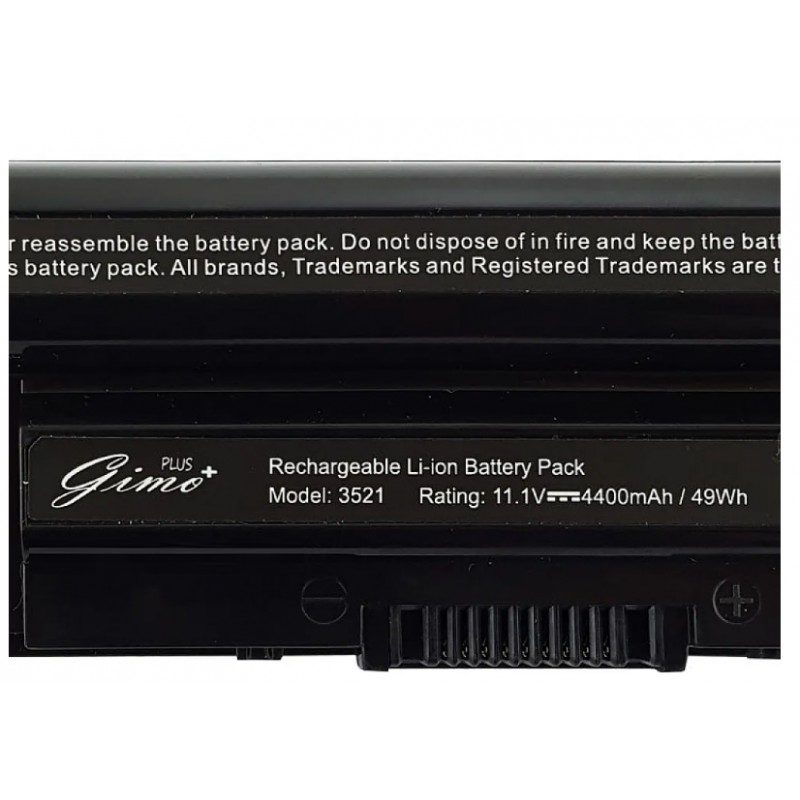 باتری لپ تاپ دل Inspiron 3521-5521-5537_6Cell مشکی-4400 میلی آمپر ساعت