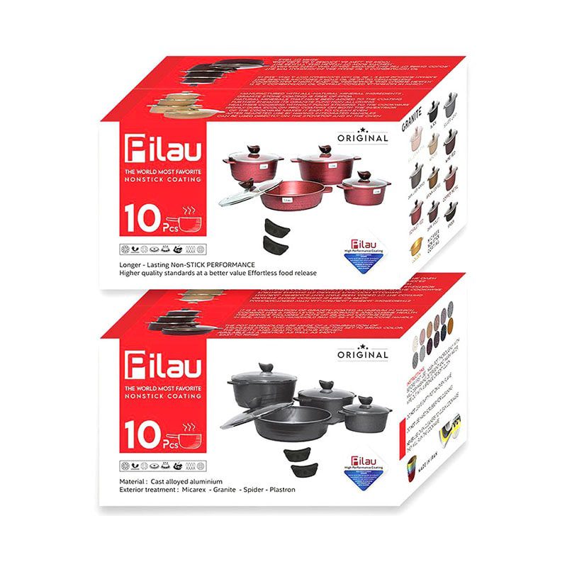سرویس قابلمه 10 پارچه گرانیت پیلو مدل هپی Pilau