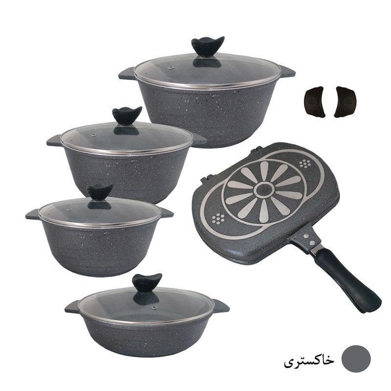 سرویس قابلمه 12 پارچه گرانیت پیلو مدل هپی Pilau