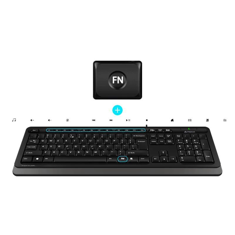 کیبورد و ماوس ای فورتک مدل A4Tech F1010