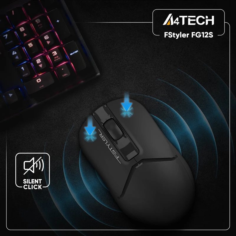 ماوس بی سیم ای فورتک مدل A4Tech FG-12S