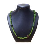 گردنبند سنگ طبیعی عقیق سبز و جید