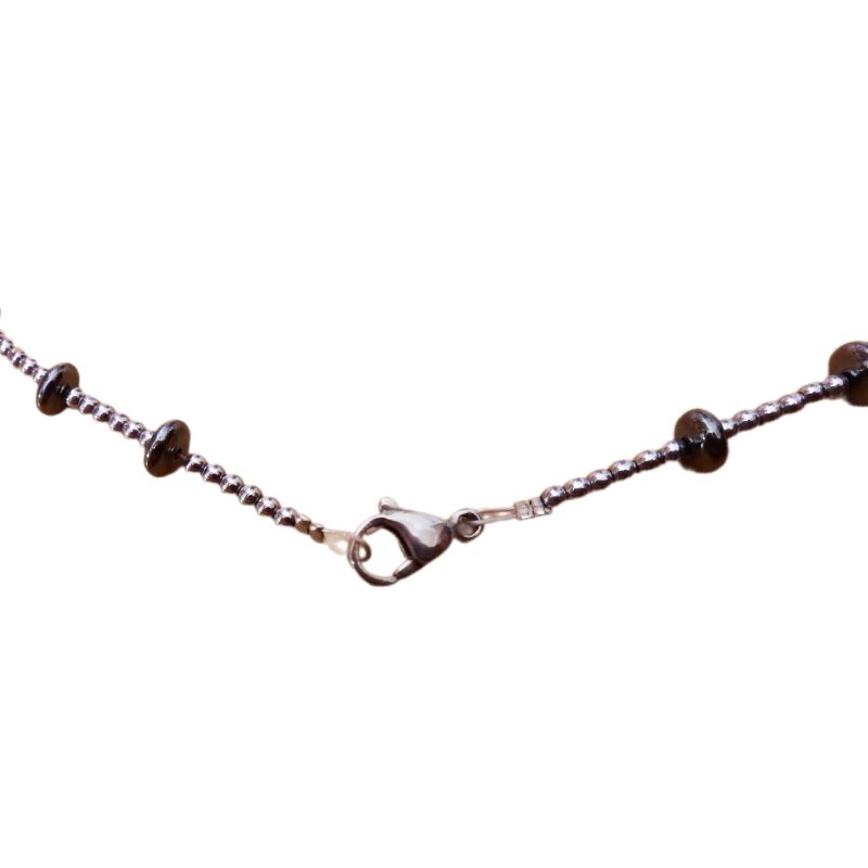 گردنبند سنگ طبیعی حدید مدل سما