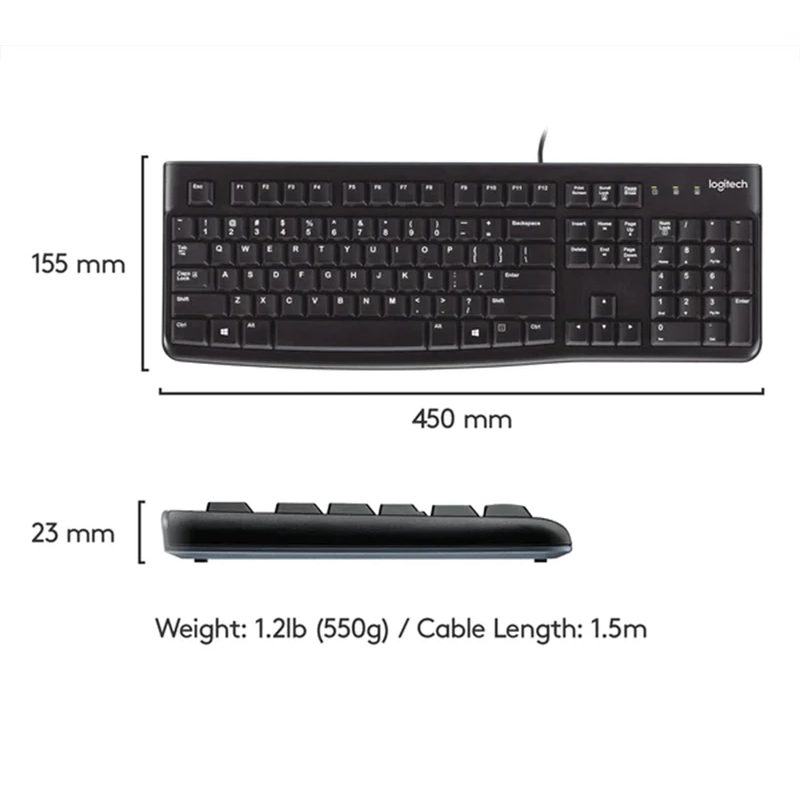 کیبورد و ماوس لاجیتک مدل Logitech MK120
