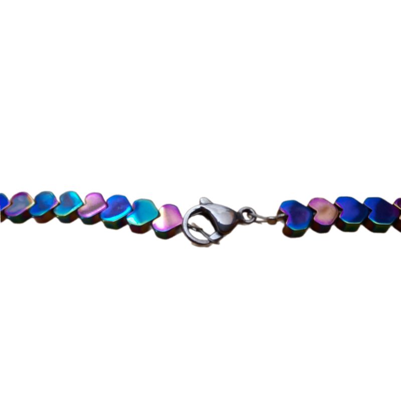 گردنبند سنگ طبیعی حدید