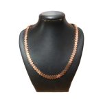 گردنبند سنگ طبیعی حدید رزگلد