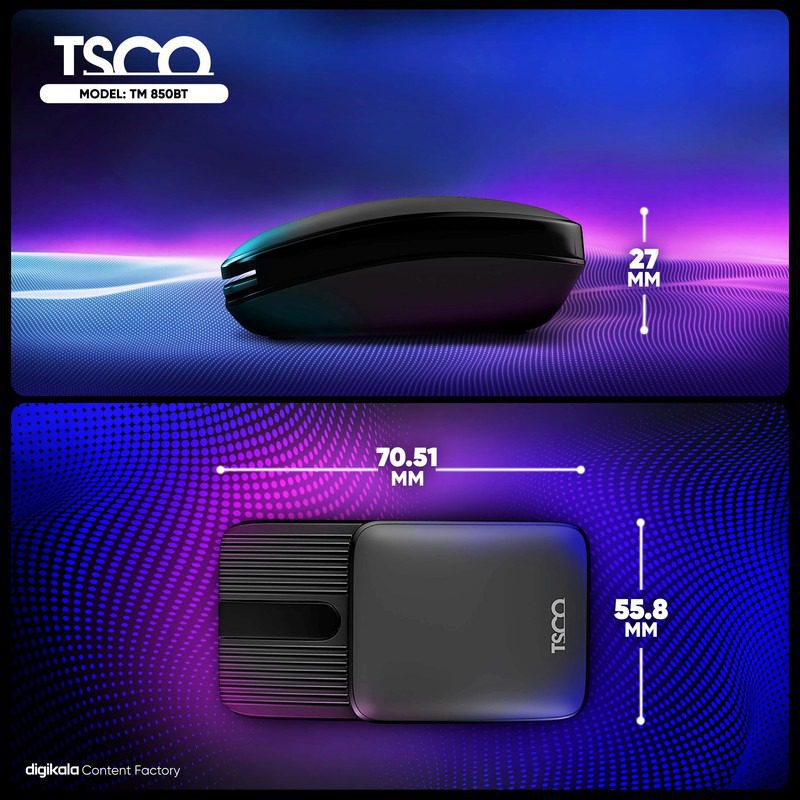 ماوس بی سیم تسکو مدل Tsco TM 850BT
