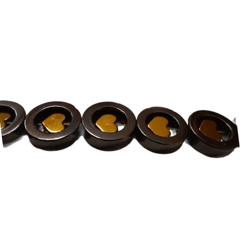 دستبند سنگ طبیعی حدید مدل عشق