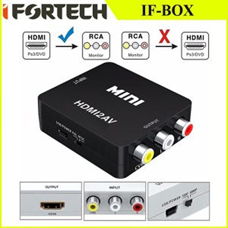 تبدیل HDMI به AV آیفورتک مدل Ifortech IF-BOX تبدیل HDMI به AV آیفورتک مدل Ifortech IF-BOX