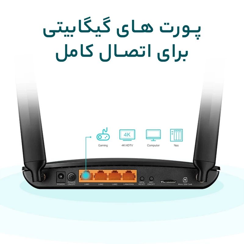 مودم روتر بی سیم 4G تی پی لینک مدل Archer MR600 AC1200
