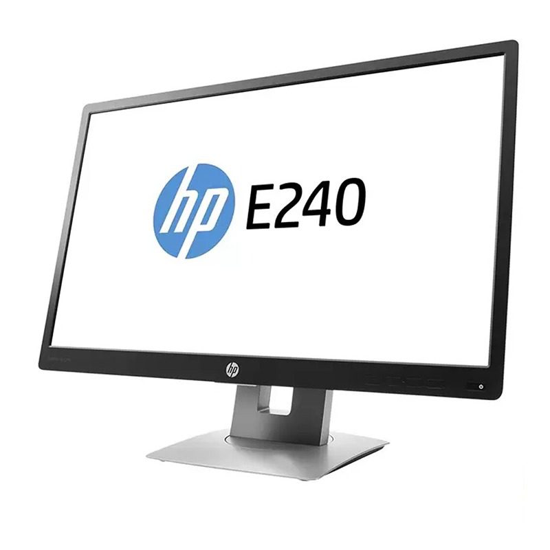 مانیتور 24 اینچی اچ‌پی مدل HP 24 E240، رزولوشن Full HD و نور پس‌زمینه LED، یک عدد VGA، یک عدد HDMI، یک عدد DisplayPort، سه عدد USB با نسبت تصویر 16:9