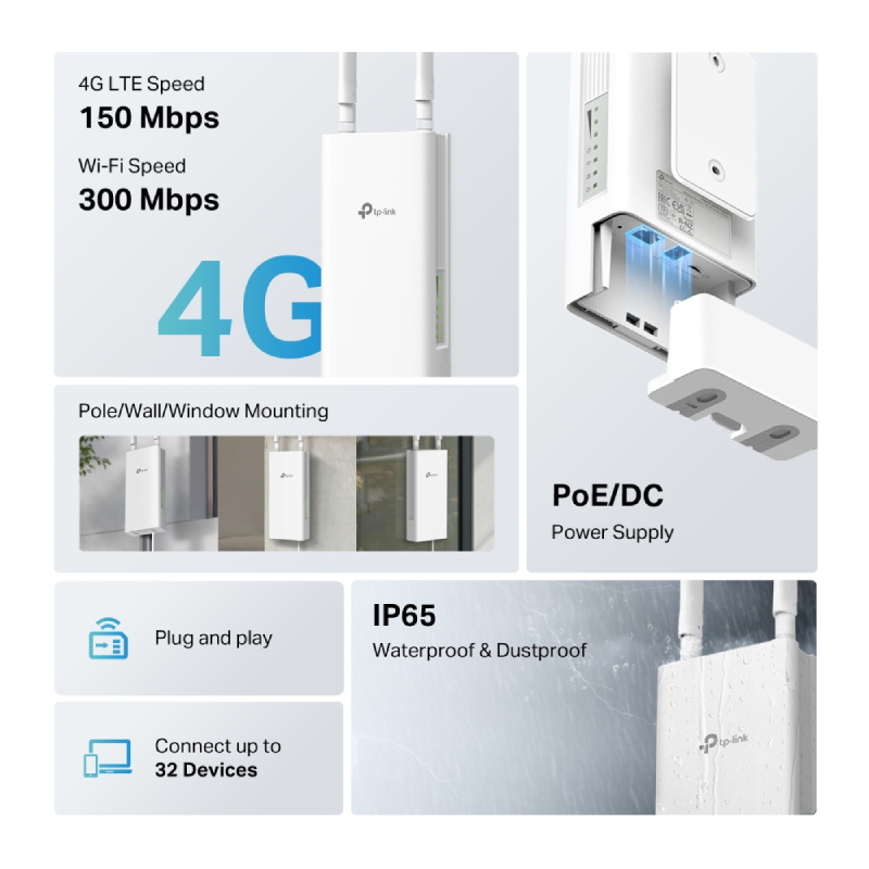 مودم فضای باز 4G تی پی لینک مدل TP-Link TL-MR100