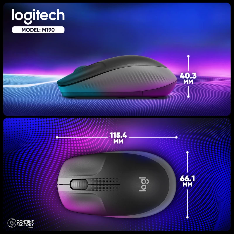 ماوس بی سیم لاجیتک مدل Logitech M190