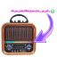 رادیو اسپیکر کلاسیک گولون مدل GOLON RX-730D