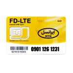 سیم کارت 4G/4.5G اعتباری ایرانسل 09011261231 به همراه 1 گیگ اینترنت یک ماهه