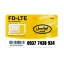 سیم کارت 4G/4.5G اعتباری ایرانسل 09377438934 به همراه 1 گیگ اینترنت یک ماهه