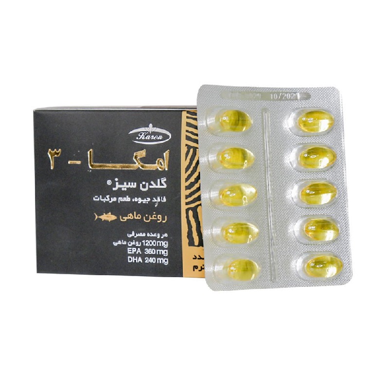 کپسول امگا 3 گلدن سیز کارن 50 عددی