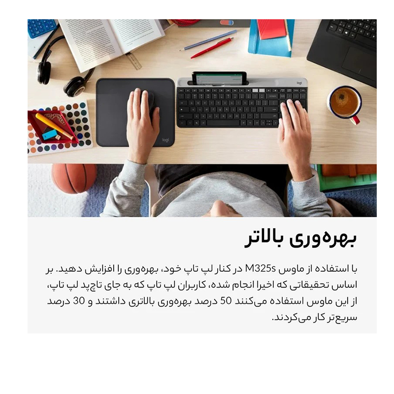 ماوس بی سیم لاجیتک مدل Logitech M325