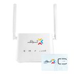 مودم روتر بی سیم 4G/LTE آسیاتک مدل L443 به همراه سیم کارت آسیاتک با بسته 30 گیگ سه ماهه