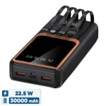پاوربانک 22.5 وات ویکو مدل WP 32 ظرفیت 30000 میلی‌آمپرساعت
